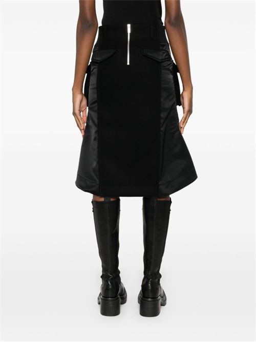 Wool and nylon twill skirt SACAI | 2407332001