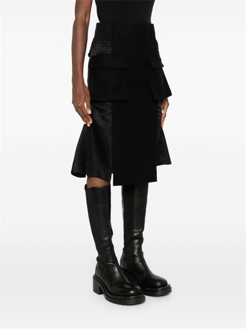 Wool and nylon twill skirt SACAI | 2407332001