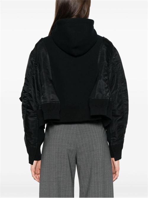 Terry cloth and nylon twill sweatshirt SACAI | 2407451001