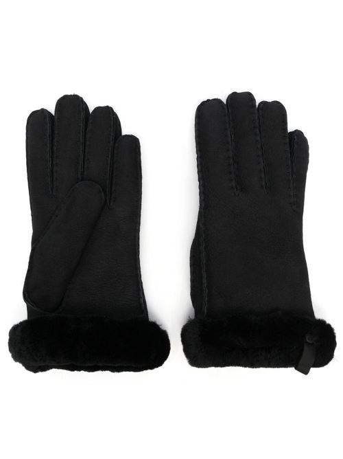 Leather gloves UGG | 17367SHORTYGLOVEWLEATHERTRIMBLK