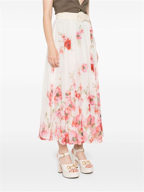 Lightburst midi skirt ZIMMERMANN | 1134SSS246CRERFL