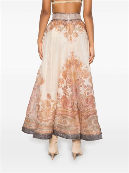 Midi Skirt with Illustration ZIMMERMANN | 9095SF241CMP