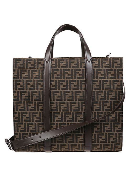 FF Jacquard Shopper Bag FENDI | 7VA390AG0MF19KW