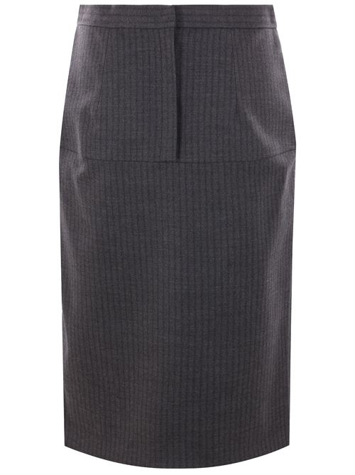 Pinstripe midi skirt FENDI | FQ7590ASZ3F0TY6