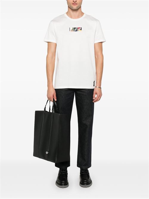 Cotton T-shirt FENDI | FY1319AU1MF0QA0