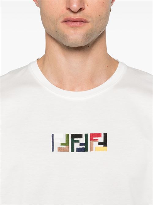 Cotton T-shirt FENDI | FY1319AU1MF0QA0