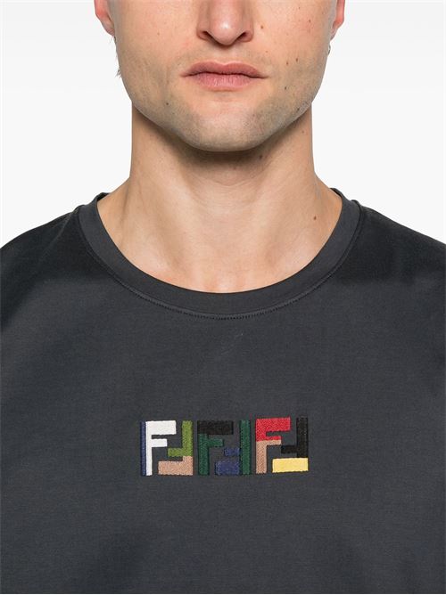 Cotton T-shirt FENDI | FY1319AU1MF0QN0