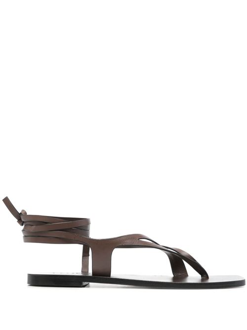 Lace-up sandal A.EMERY | 242263WALNUT