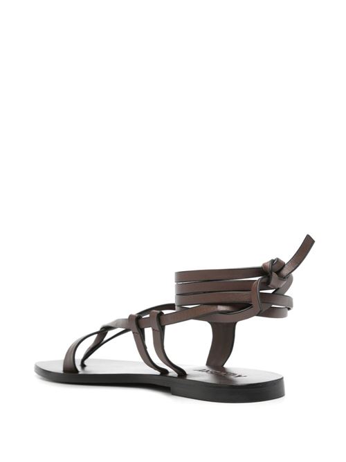 Lace-up sandal A.EMERY | 242263WALNUT