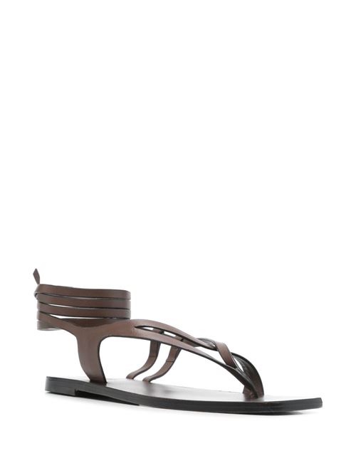 Lace-up sandal A.EMERY | 242263WALNUT