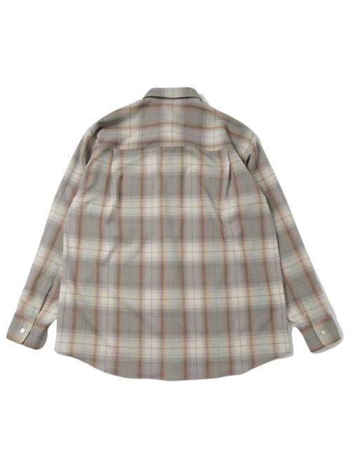 Camicia check AURALEE | A25SS01LCGRAYBROWNCHECK