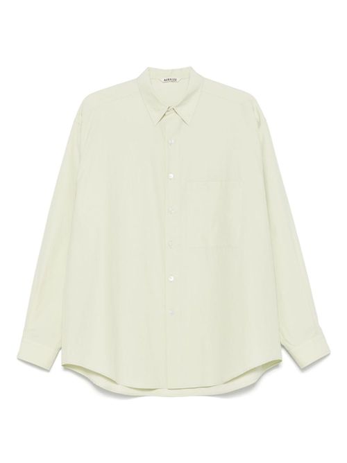 Camicia in cotone AURALEE | A25SS02TNLIGHTGREEN