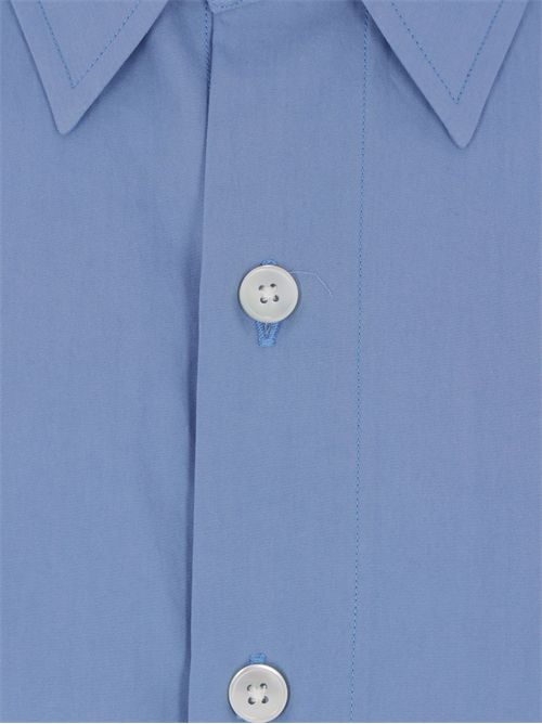 Camicia maniche corte AURALEE | A25SS03TNBLUE