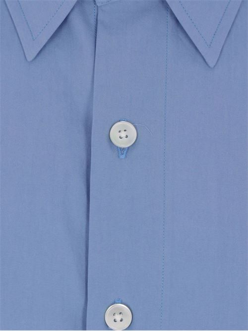 Camicia maniche corte AURALEE | A25SS03TNBLUE