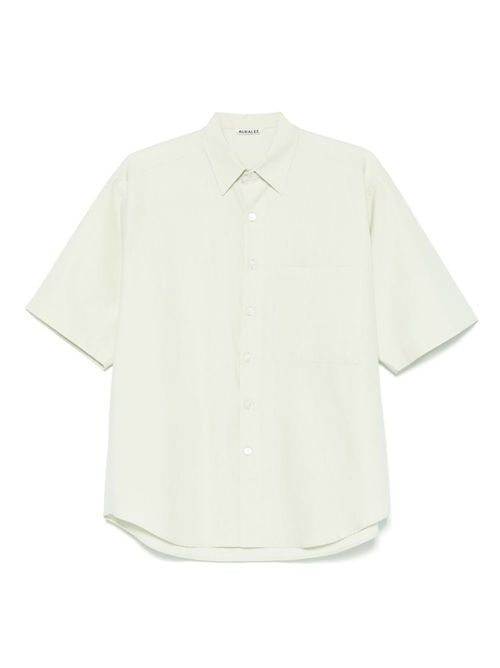 Camicia in cotone AURALEE | A25SS03TNLIGHTGREEN