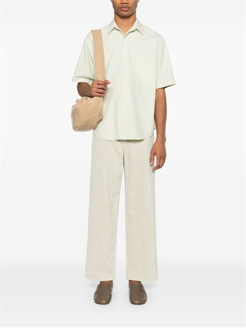 Camicia in cotone AURALEE | A25SS03TNLIGHTGREEN