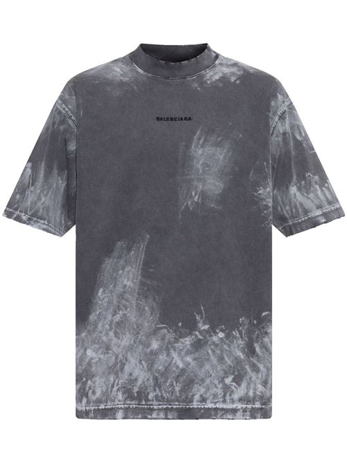 T-shirt con effetto schiarito BALENCIAGA | 764235TRVI88499