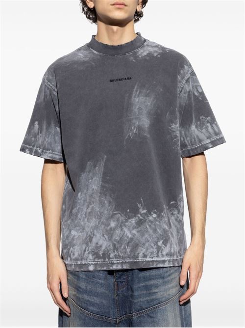 Bleached Effect T-shirt BALENCIAGA | 764235TRVI88499