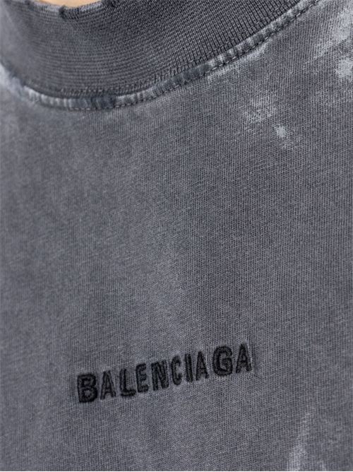 T-shirt con effetto schiarito BALENCIAGA | 764235TRVI88499