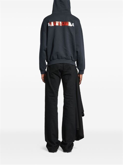 Taped Bal Back Sweatshirt BALENCIAGA | 767877TSVG18737
