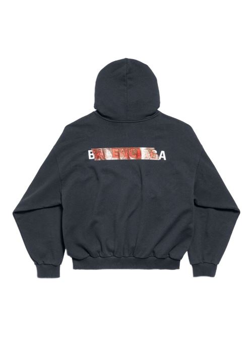Taped Bal Back Sweatshirt BALENCIAGA | 767877TSVG18737