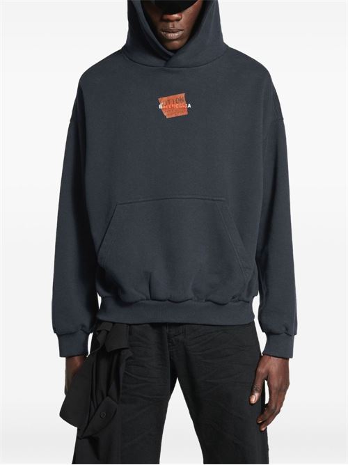 Taped Bal Back Sweatshirt BALENCIAGA | 767877TSVG18737