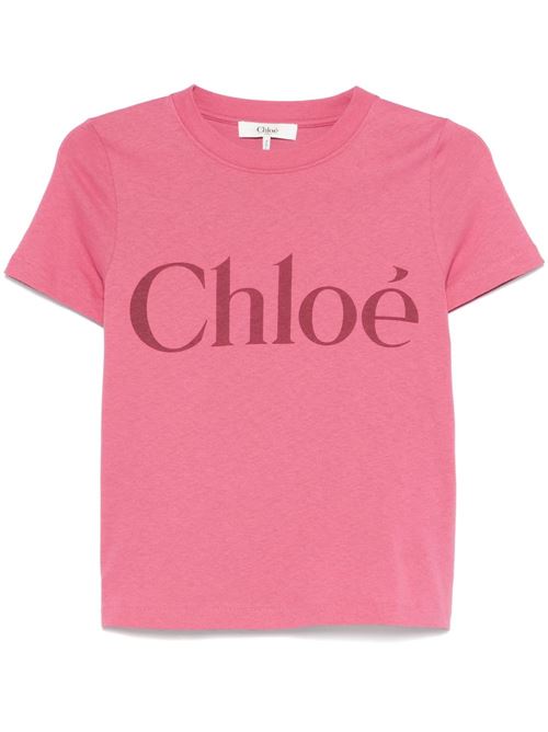 T-shirt con logo CHLOE' | CH25SJH081926N8