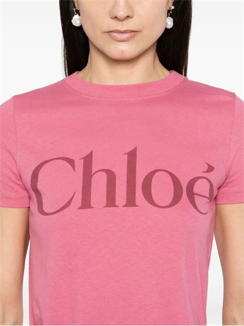 T-shirt con logo CHLOE' | CH25SJH081926N8