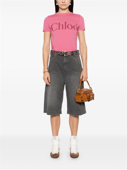 T-shirt con logo CHLOE' | CH25SJH081926N8