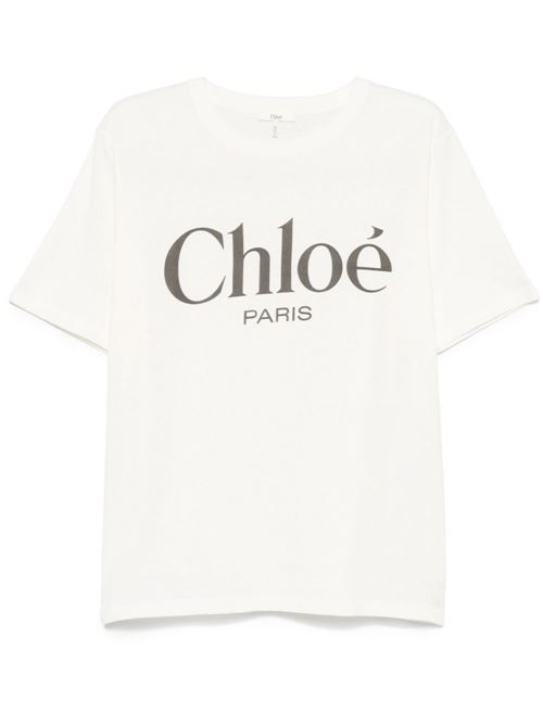 T-shirt con logo CHLOE' | CH25SJH20191101