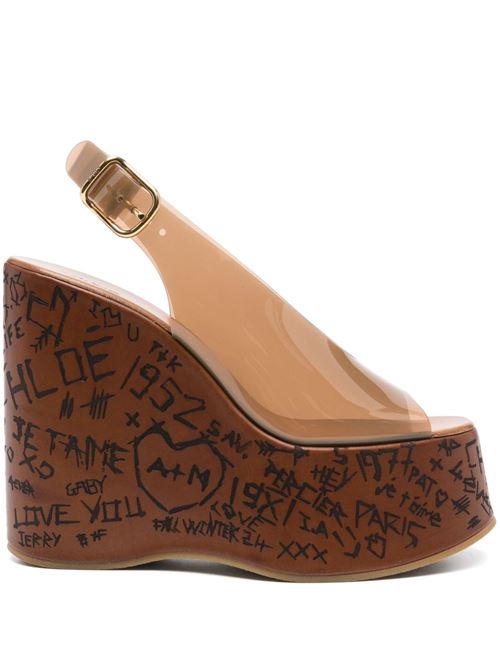 Maxime Wedge Sandal CHLOE' | CHC25U09ZRT260