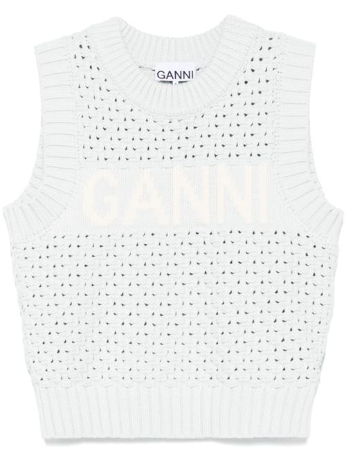 Logo knitted vest GANNI | K2348628