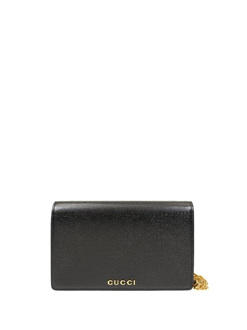 Portafoglio con catena GUCCI | 7726430OP0N1000