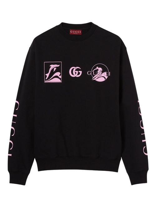 Felpa con stampa GUCCI | 784413XJG741152