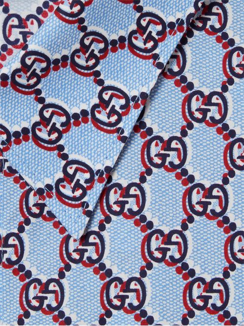 Camicia regular con motivo GG GUCCI | 814557Z7AHC4014