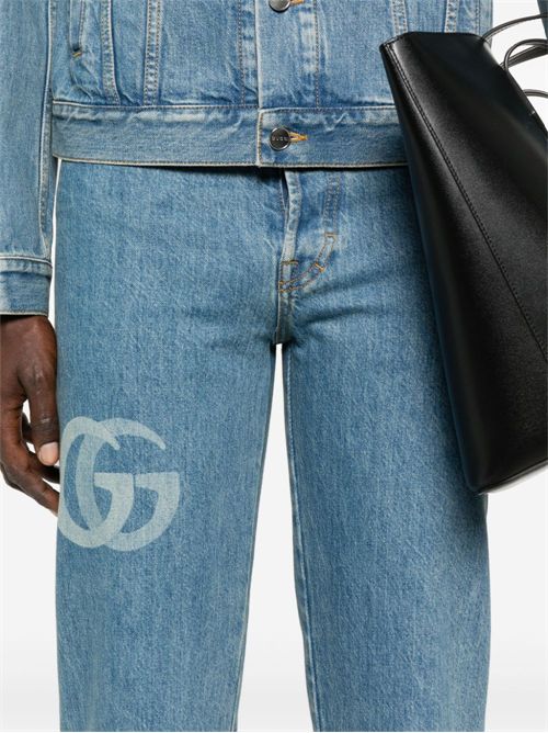 Laser-Etched Double G Jeans GUCCI | 815642XDC6W4492