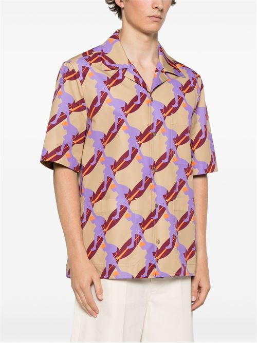 Camicia con stampa GUCCI | 821498Z7AMZ2040