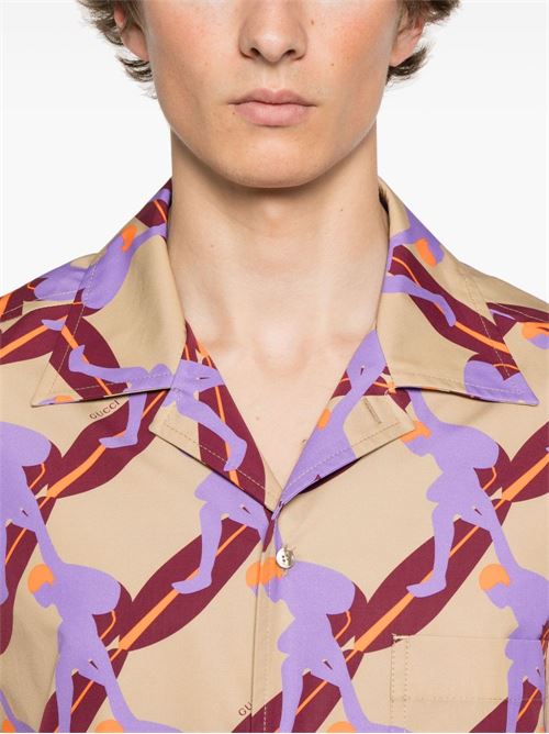 Camicia con stampa GUCCI | 821498Z7AMZ2040