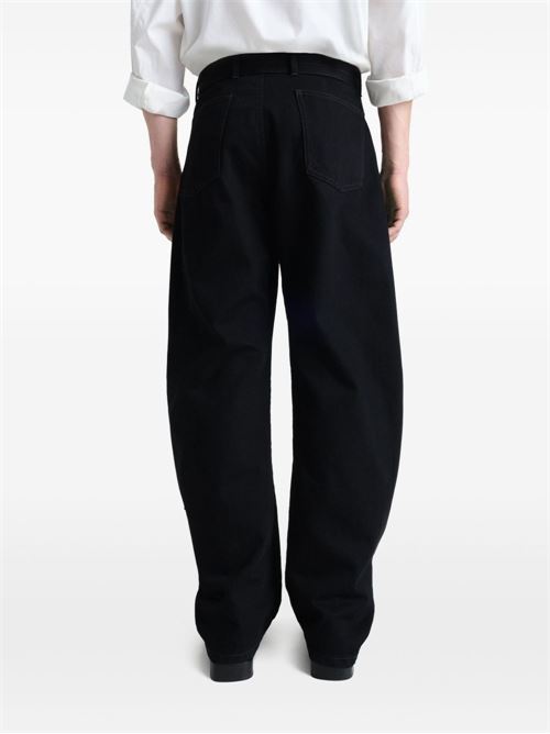 Twisted belted trousers LEMAIRE | PA326ULD1031BK999