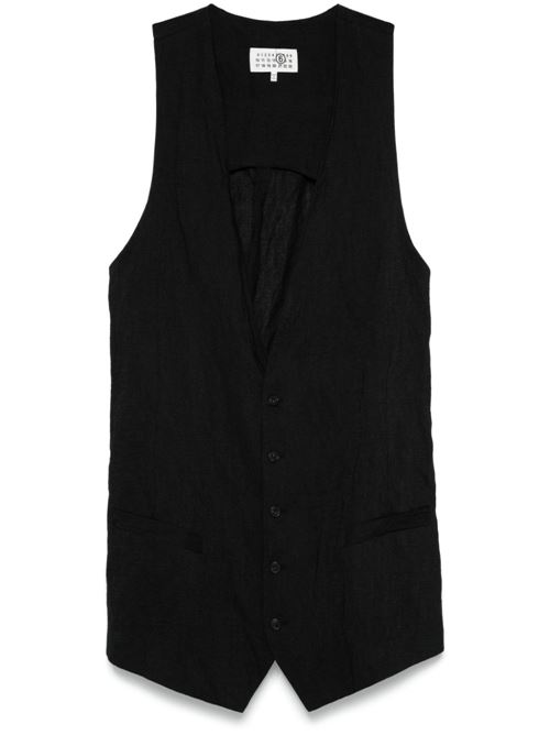 Deep-neck vest MM6 | S52FB0093M35253900