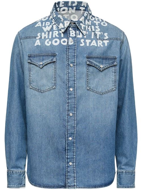 Camicia in denim con stampa MM6 | SH2DT0018M30029961