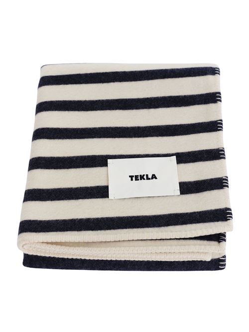 Striped Blanket TEKLA | 5740014937217130X180MAGPIESTRIPES