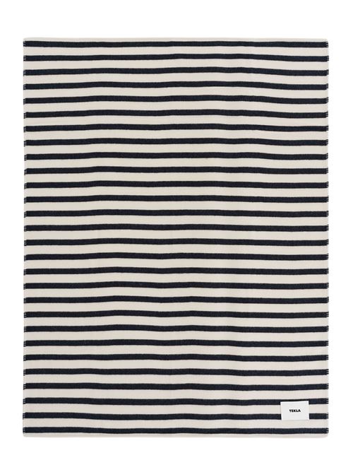 Striped Blanket TEKLA | 5740014937217130X180MAGPIESTRIPES