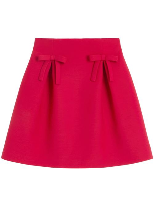 Flared skirt with bow VALENTINO | 6B3RACK11CFR9M