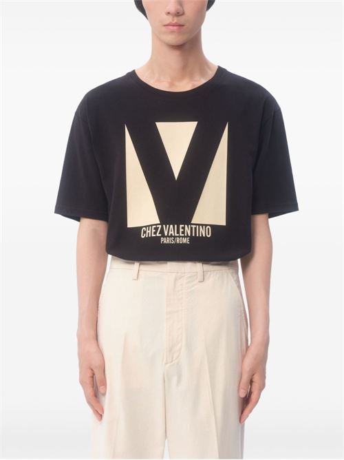 T-shirt Chez Valentino VALENTINO | 6V3MG16PAQ90NO