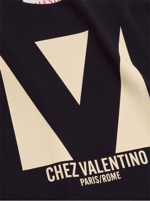 T-shirt Chez Valentino VALENTINO | 6V3MG16PAQ90NO