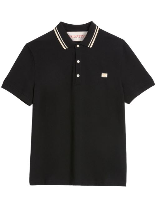 Cotton polo shirt with logo VALENTINO | 6V3MH01KAQK0NO