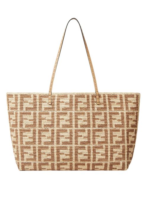FF crochet raffia shopper FENDI | 8BH425AS3BF17A1