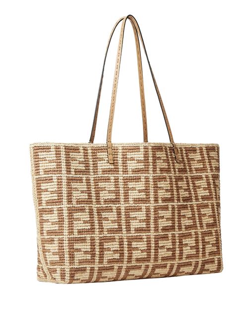 FF crochet raffia shopper FENDI | 8BH425AS3BF17A1