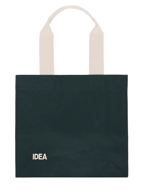 Borsa a spalla in cotone IDEA | 420221BAGFORESTGREEN